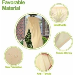 Housse De Protection Pour Plantes, Housse D'hivernage Non Tissée 80 G/m² Protection Que Toutes Vos Plantes En Pot Volumineuses Et Résistantes Au Gel. (180x120cm) 11 Housse De Protection Pour Plantes, Housse D'hivernage Non Tissée 80 G/m² Protection Que Toutes Vos Plantes En Pot Volumineuses Et Résistantes Au Gel. (180x120cm) -Jardin Doux Soldes Magasin 100345674 5