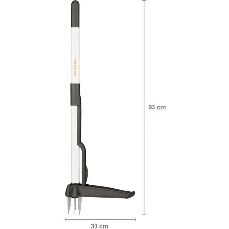 Fiskars Désherbeur, Longueur: 90 Cm, Manche En Acier Inoxydable/Poignée En Plastique, Noir/Blanc, Light, 1020127 4 Fiskars Désherbeur, Longueur: 90 Cm, Manche En Acier Inoxydable/Poignée En Plastique, Noir/Blanc, Light, 1020127 – Image 2