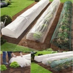 Set De 3 Serres Tunnel De Forçage Accordéon 4m -Jardin Doux Soldes Magasin 1102615 4