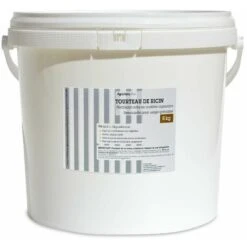 Tourteau De Ricin Semoulette , Engrais 100% Végétal. Seau 8 Kg