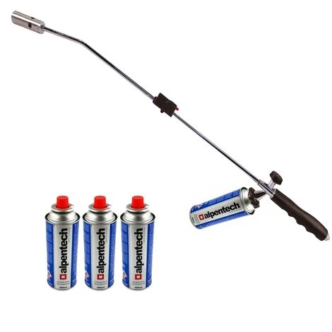Desherbeur Thermique Piezo KZ Garden Chalumeau Gaz + 4 Recharges Desherbant Thermique Brule Herbes Torche De Jardin 4 Desherbeur Thermique Piezo KZ Garden Chalumeau Gaz + 4 Recharges Desherbant Thermique Brule Herbes Torche De Jardin – Image 2
