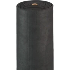 Relaxdays Toile Paillage Anti-mauvaises Herbes 50m Bâche Tissée Toile 50g/m² Géotextile, Résiste UV, Antidéchirure, Noir