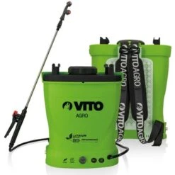 Pulvérisateur à Batterie Lithium VITO 12V/6AH 16L 6 Bars Poids Léger Chargeur Inclus Végetaux Jardin Toitures