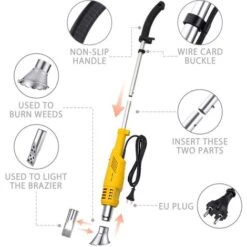 Bruleur électrique 2000W / Désherbeur électrique 230V Température De Fonctionnement Maximale 650 &8451 LAVENTE -Jardin Doux Soldes Magasin 19527567 4