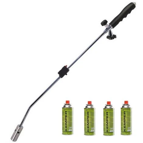 Brûleur De Mauvaises Herbes Avec 4 Bouteilles De Gaz Kemper 4 Brûleur De Mauvaises Herbes Avec 4 Bouteilles De Gaz Kemper – Image 2