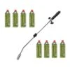 Brûleur De Mauvaises Herbes Allumage Piézo Avec 8 Bouteilles De Gaz -Jardin Doux Soldes Magasin 20135321 1