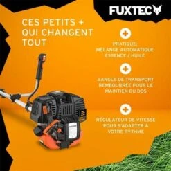 Débroussailleuse Thermique 4 Temps - FUXTEC FX-4MS131 - 31cm3 1 CV -Jardin Doux Soldes Magasin 24483494 4