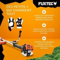 Débroussailleuse Thermique Professionnelle - FUXTEC FX-PS162 - 62cm3 3,5CV Anti Vibration -Jardin Doux Soldes Magasin 29356987 4