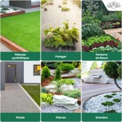 Toiles De Paillage 130g/m² Très épais - Geotextile Anti Repousse 50Mx1M Pour Terrasses Et Allées - Bache Anti Mauvaise Herbe 130g Pour Potager 11 Toiles De Paillage 130g/m² Très épais - Geotextile Anti Repousse 50Mx1M Pour Terrasses Et Allées - Bache Anti Mauvaise Herbe 130g Pour Potager -Jardin Doux Soldes Magasin 29783871 5