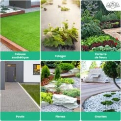 Toile De Paillage 65g/m² - Geotextile Anti Repousse 50Mx1M Pour Jardin Potager - Bache Anti Mauvaises Herbes 65g Pour Potager -Jardin Doux Soldes Magasin 29784926 5