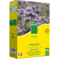 Jardin Doux Soldes Magasin 24 BHS PHA500 500g 100 M² Phacelie Croissance Très Rapide Limite L'Apparition Des Mauvaises Herbes Résistance à La Sécheresse