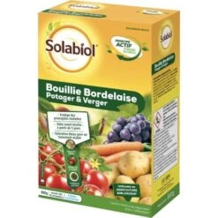 Jardin Doux Soldes Magasin 9 SOLABIOL SOBB20800 Bouillie Bordelaise 800g Traitement Mildiou Tavelure Cloque Utilisable En Agriculture Biologique