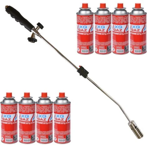 Kinzo Brûleur De Mauvaises Herbes à Allumage Piézo - XQ Gaz - 8 Bouteilles De Gaz 3 Kinzo Brûleur De Mauvaises Herbes à Allumage Piézo - XQ Gaz - 8 Bouteilles De Gaz