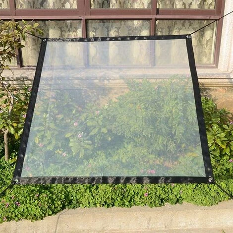 Kueatily Bache Transparente Imperméable Tissu De Film De Feuille De Bache De Jardin PE Avec/Oeillets Et Lanière Heavy Duty/Anti Gel/Anti-UV/Windproof Plant Isolation Canopy Cover For Greenhouse-2x3m 3 Kueatily Bache Transparente Imperméable Tissu De Film De Feuille De Bache De Jardin PE Avec/Oeillets Et Lanière Heavy Duty/Anti Gel/Anti-UV/Windproof Plant Isolation Canopy Cover For Greenhouse-2x3m