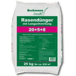 BECKMANN PROFI Engrais à Gazon 25 Kg à Effet Long Terme Engrais à Gazon à Long Terme Engrais De Départ