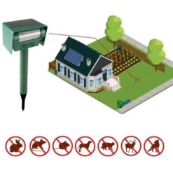 Anti Chat Et Nuisible Solaire à Ultrasons -Jardin Doux Soldes Magasin 36517 4