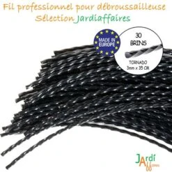 30 Brins De Fil Professionnel Torsade Pour Débroussailleuse 3mm 35cm 7 30 Brins De Fil Professionnel Torsade Pour Débroussailleuse 3mm 35cm -Jardin Doux Soldes Magasin 4338805 3