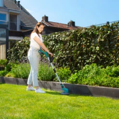 Débroussailleuse Sans Fil 20V - Doubles Roues Latérales, Poignée, Tete De Fil 8m - 1 Batterie 4.0Ah Et Chargeur Inclus -Jardin Doux Soldes Magasin 44934006 5