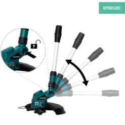 Débroussailleuse Sans Fil 20V – Doubles Roues Latérales, Poignée, Tête De Fil 8m - 2 Batteries 2.0Ah Et Chargeur Inclus -Jardin Doux Soldes Magasin 44934133 5