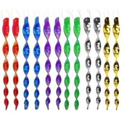Repulsif Oiseaux, 12 Pièces Epouvantail Oiseaux Effaroucheur Oiseaux Spirale Vent Réfléchissant Spirale Rotatif Répulsif Pour Effrayer Les Oiseau, 6 Couleurs (30CM) Versailles