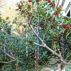 Repulsif Oiseaux, 12 Pièces Epouvantail Oiseaux Effaroucheur Oiseaux Spirale Vent Réfléchissant Spirale Rotatif Répulsif Pour Effrayer Les Oiseau, 6 Couleurs (30CM) Versailles -Jardin Doux Soldes Magasin 53366697 5