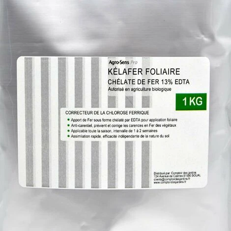 Kélafer Foliaire. Fer Chélaté 13 % Pour Application Foliaire - Sachet 1 Kg 4 Kélafer Foliaire. Fer Chélaté 13 % Pour Application Foliaire - Sachet 1 Kg – Image 2