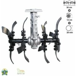 Cultivateur Universel 9 Dents Pour Débroussailleuse Tube 28mm FERMIER GF-1294