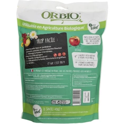 Fumier Granule 2kg OrBIO 5 Fumier Granule 2kg OrBIO – Image 3