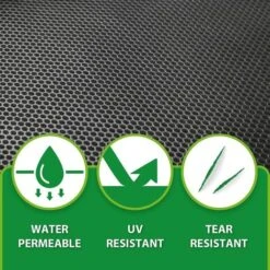 Sekey Toile De Paillage 50g/m2 Perméable à L'eau, Géo Textile De Jardin Résistante Aux Déchirures, Bâche Anti Mauvaises Herbe, Haute Stabilité UV, Film Anti-Mauvaises Herbes, Dégradable, 2m X 5m -Jardin Doux Soldes Magasin 57482631 4