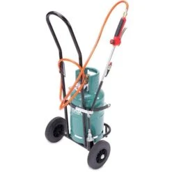 Desherbeur Thermique Tuyau 2m Bruleur 50 Mm Détendeur Propane Chariot à Roues Allumage Piezo Proweltek