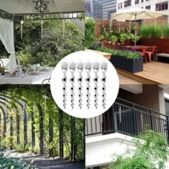 12 Pièces Effaroucheur D Oiseaux 30 Cm Repulsif Pigeon 360 Degrés Repulsif Oiseaux, Effaroucheur Oiseaux Réfléchissants Spirale, Pour Balcon, Arbres Fruitiers, Potager -Jardin Doux Soldes Magasin 57597779 5