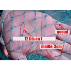 Filet à Volaille 20mX1.5m Filet De Protection Pour Poules Oies Dindons Etc - Vert -Jardin Doux Soldes Magasin 58078625 3