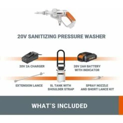 WORX Pulvérisateur De Désinfection à Haute Pression 5L 18V (20V MAX), PowerShare, WP651E -Jardin Doux Soldes Magasin 58757691 5