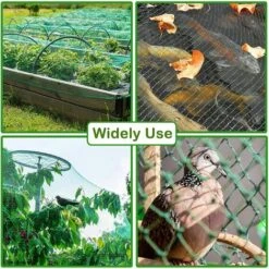 Filet à Volaille 30mX1.5m Filet De Protection Pour Poules Oies Dindons Etc + 30 Piquets De Terre - Filet De Protection Contre Les Oiseaux -Jardin Doux Soldes Magasin 58998652 3