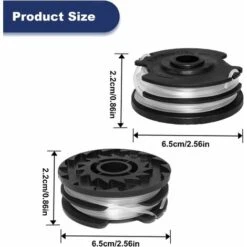 Lot De 4 Bobines De Rechange Pour Débroussailleuse Sans Fil Parkside PRTA 20-Li C3 IAN351753 -Jardin Doux Soldes Magasin 59851939 4