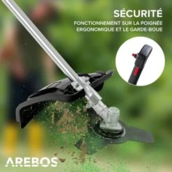 AREBOS Débroussailleuse à Essence Premium 5 En 1 3PS 52 CC Avec Manche Profilé Rembourré Avec Rallonge De 1 M Taille-haie Réglable -Jardin Doux Soldes Magasin 64089749 4