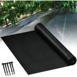 Froadp Toiles De Paillage Lutte Contre Les Mauvaises Herbes Bâche Drainant Tapis, 100g/㎡ PP, 2x25m