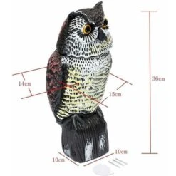 Répulsif Anti-pigeons – Effaroucheur D'oiseaux En Forme De Hibou Réfléchissant, Répulsif Contre Les Oiseaux – Pour Repousser Les Pigeons Corbeaux Et Plus Encore. -Jardin Doux Soldes Magasin 65503482 2