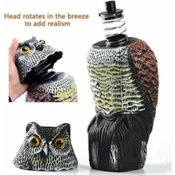 Répulsif Anti-pigeons – Effaroucheur D'oiseaux En Forme De Hibou Réfléchissant, Répulsif Contre Les Oiseaux – Pour Repousser Les Pigeons Corbeaux Et Plus Encore. -Jardin Doux Soldes Magasin 65503482 4