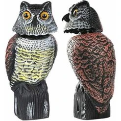 Répulsif Anti-pigeons – Effaroucheur D'oiseaux En Forme De Hibou Réfléchissant, Répulsif Contre Les Oiseaux – Pour Repousser Les Pigeons Corbeaux Et Plus Encore. -Jardin Doux Soldes Magasin 65503482 5