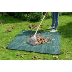 WENKO Bache De Jardinage Profi, Bache De Plantation, Avec Poignées De Transport Et Fermeture éclair Pour Faciliter Le Transport Au Compost, Plastique, 145x145 Cm, Vert -Jardin Doux Soldes Magasin 6580598 5