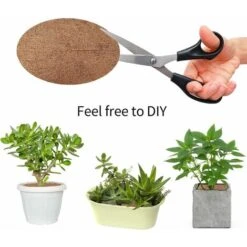 Disque De Paillage, Paillage, 6 Pièces Disque Paillage Coco, 30 X 30cm Fibre De Noix De Coco Disque De Paillage, L'hiver Plantes Protection Tapis, Tapis Coco Plante Pour Les Arbres Et Les Plantes Ephé -Jardin Doux Soldes Magasin 66085985 3