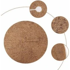 Disque De Paillage, Paillage, 6 Pièces Disque Paillage Coco, 30 X 30cm Fibre De Noix De Coco Disque De Paillage, L'hiver Plantes Protection Tapis, Tapis Coco Plante Pour Les Arbres Et Les Plantes Ephé -Jardin Doux Soldes Magasin 66085985 4