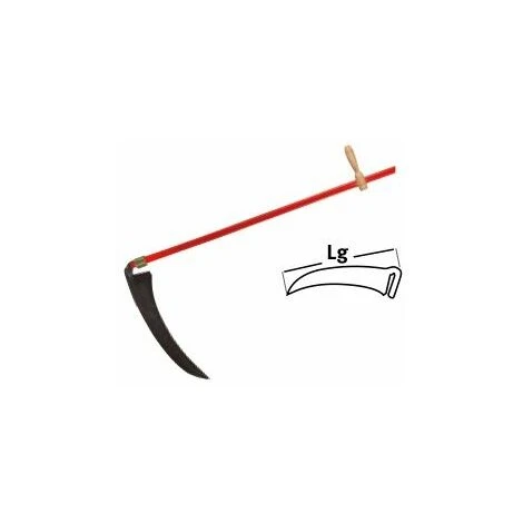 Leborgne Faux à Broussailles - 55 Cm - Manche Métal 3 Leborgne Faux à Broussailles - 55 Cm - Manche Métal