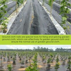 Solde- AGILITY, AGILITY Lot De 60 Piquets De Fixation Ancrage Piquet De Terre Avec Barbillon Extra Résistant Tissu De Mauvaises Herbes De Paysage En Plastique Noir Pour La Fixation Des Tissus Anti Mau -Jardin Doux Soldes Magasin 67903778 4