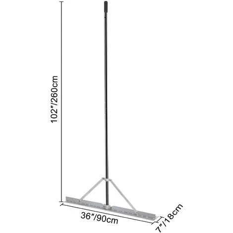 VEVOR Rateau Désherbeur Pliable étang Lac Mauvaises Herbes Aluminium 260x90 Cm 4 VEVOR Rateau Désherbeur Pliable étang Lac Mauvaises Herbes Aluminium 260x90 Cm – Image 2