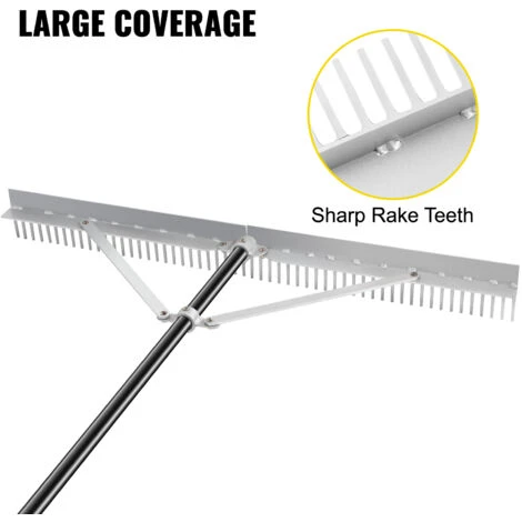 VEVOR Rateau Désherbeur Pliable étang Lac Mauvaises Herbes Aluminium 260x90 Cm 5 VEVOR Rateau Désherbeur Pliable étang Lac Mauvaises Herbes Aluminium 260x90 Cm – Image 3