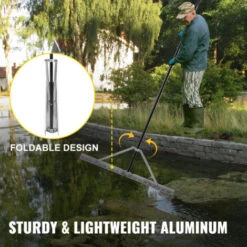 VEVOR Rateau Désherbeur Pliable étang Lac Mauvaises Herbes Aluminium 260x90 Cm 10 VEVOR Rateau Désherbeur Pliable étang Lac Mauvaises Herbes Aluminium 260x90 Cm -Jardin Doux Soldes Magasin 69342585 4