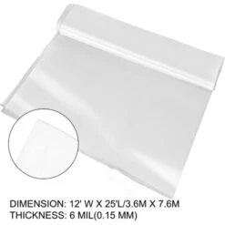 VEVOR Film à Effet De Serre Film Polyéthylène Durable Pour Serre 3,6 X 7,6 M -Jardin Doux Soldes Magasin 69342875 2