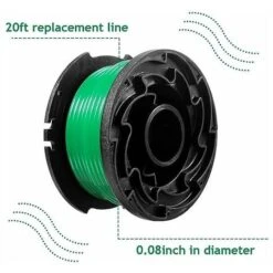 Lot De 6 Bobines De Fil Pour Débroussailleuse Black And Decker GL7033, GL8033, GL9035, 6 M -Jardin Doux Soldes Magasin 69362659 3